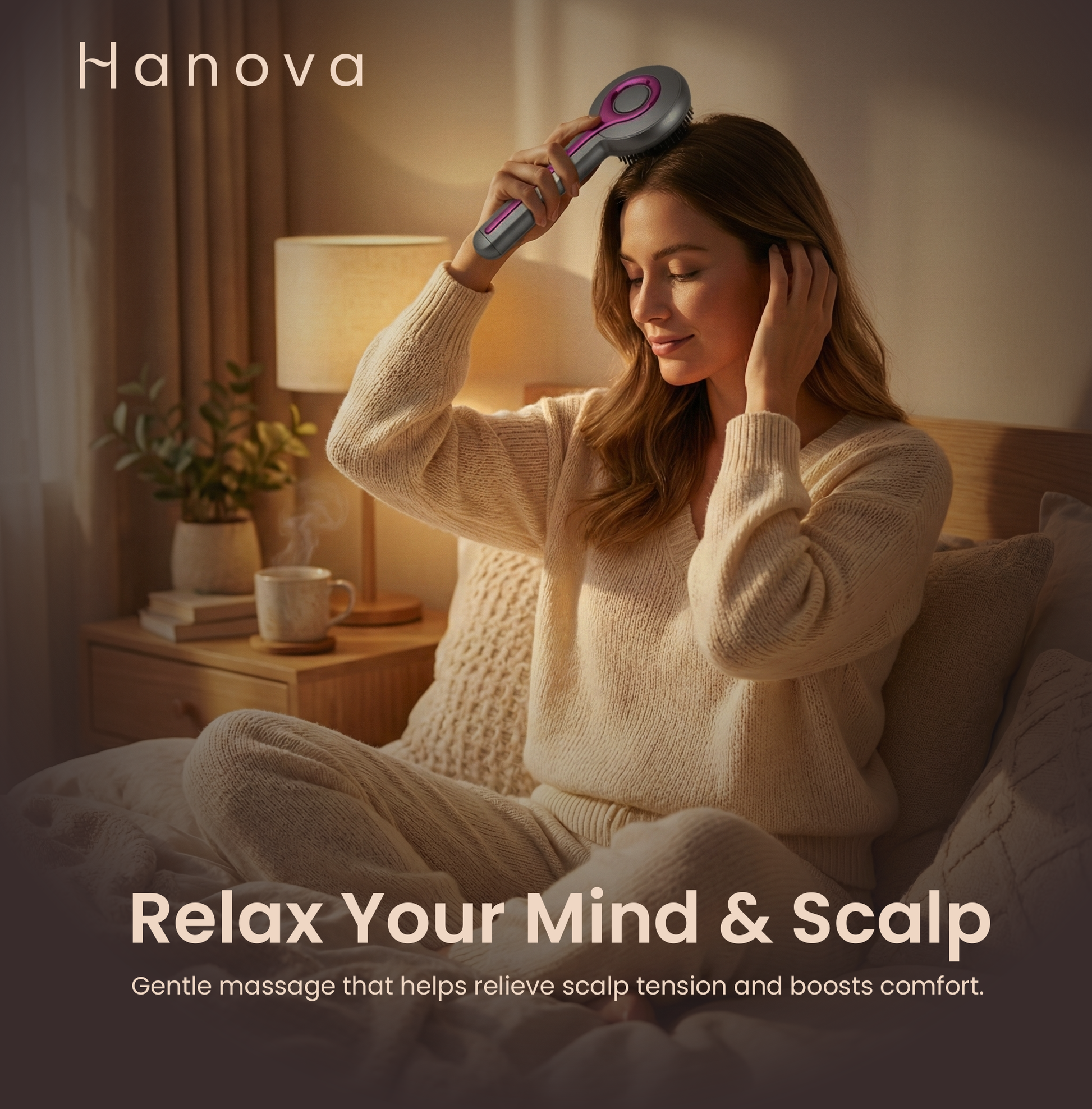 Hanova™ Red Light Scalp Comb – Restore Hair Density at Home