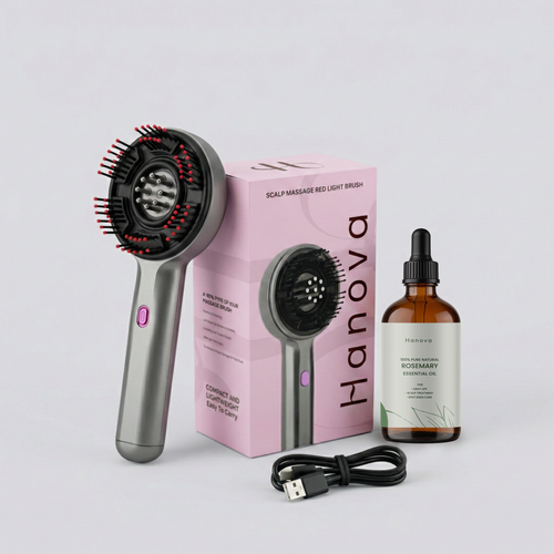 Hanova™ Red Light Scalp Comb – Restore Hair Density at Home