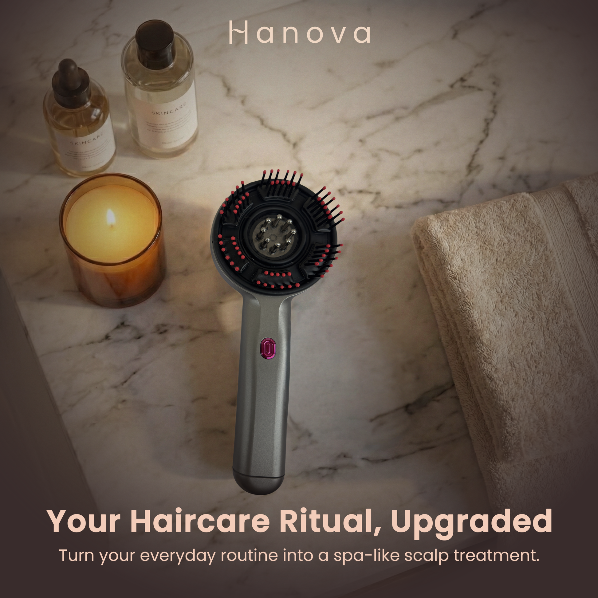 Hanova™ Red Light Scalp Comb – Restore Hair Density at Home
